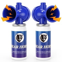2 Pack Bear Horn, 122dB Loud Bear Horns to Scare Bear, Handheld Air Horn with…