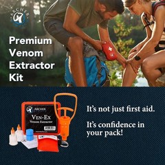 Ven-Ex Snake Bite Kit & Bee Sting Kit – Portable Venom Extractor for Humans a…