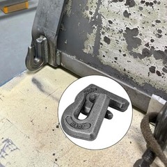 10 Pack 3/8» Weld On Grab Hook, G70 Forged Grab Chain Hooks, Working Load