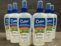 6 Pk Cutter Skinsations Insect Repellent Aloe & Vitamin E Clean Fresh Scent 6 oz