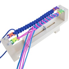 550 Paracord Adjustable Jig for DIY Bracelet Making with Buckles & Cord – Wood