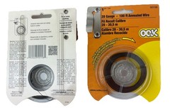 800 Feet ( 8/100’ Rolls) Hillman 28 Gauge Annealed Wire 534676 W/cutters