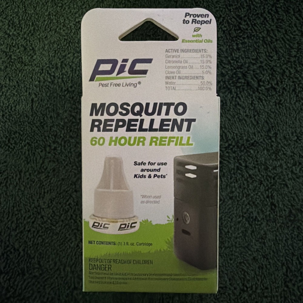 PIC Mosquito Repellent​ 60 Hour Device REFILL – 15 Ft Range – Safe For Kids &Pet