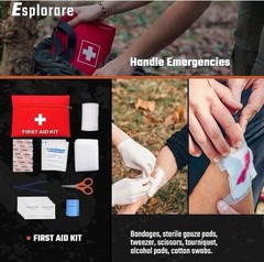 Emergency Survival Kit – 369 Pieces, Go Bag Tactical Backpack, Bug Out Bag Eme..
