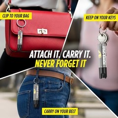 Police Edition Pepper Spray Keychain Self Defense Maximum Strength, 16 3-Pack