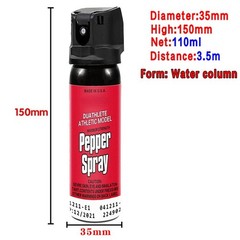 1 Pack Pepper Spray – Maximum Strength OC Spray, 12ft, 40 Bursts