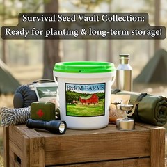 20,000+ Survival Seed Kit 5+ Year Supply. 30 Fruit & Vegetable Non-GMO