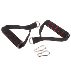 D-Ring Metal Gym Handles Grip Workout Home Resistance Bands Fitness Accessories