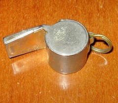 Vintage American Spirit Whistle M.A.P Class of 2000 Award Red Chain Made in USA