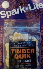 Tinder Quik Spark Lite Fire Starter Tabs Camping Survival Emergency Kits