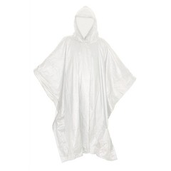 ASR Outdoor Clear Rain Poncho with Hood for Emergency Survival Camping Gear