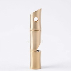 Handmade Brass Keychain Whistle Outdoor Survival Whistle High Decibel WhistleEDC