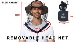 Mosquito Head Net For Outdoorsbug Net For Head Hiking2 Packmosquito Net For Hats