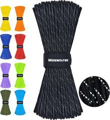Reflective Paracord Rope 7 Strand Type III Parachute Cord 4mm 100ft / 200ft for