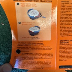New OFF! Clip On Mosquito Repellent Fan Starter Circulated Repellents + 4 Refill
