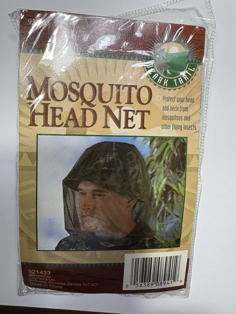 Mosquito Head Net, Ozark Trail, Dark Green Camo, New