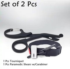 2 PCS Paracord Black Tactical Knife Bracelet Survival Gear EDC Tactical Gift