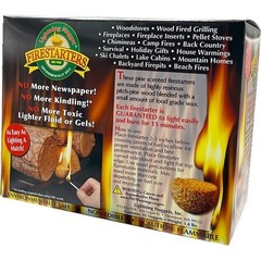 All Natural Fire Starters 35 Count Pine Scented Non Toxic Fire Starter Nuggets