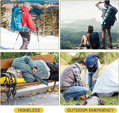 Outdoor Emergency Gold-sliver Survival Blanket Waterproof Curtain Foil Thermal M
