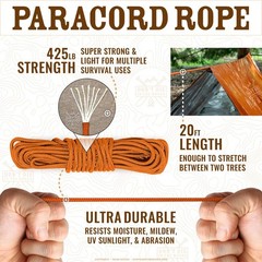 Don’t Die In The Woods – Survival Tent – Made with 2 Person, Orange