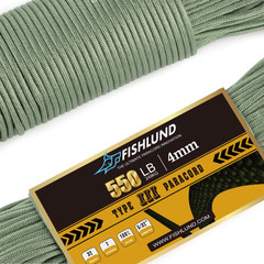 Paracord 550 Lb, 7 Strand Paracord Rope 100Ft 4Mm, Nylon Parachute Cord for Camp