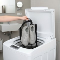 Sneaker Wash & Dry Net Bag Laundry Bags for Dryer Large black
