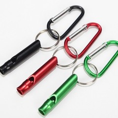 Safety Whistle Aluminum Alloys Construction Emergencies Tool Carabiner Clip