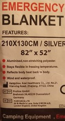 (3 Pack Emergency Blankets) Thermal Mylar Survival Safety Insulating 54″x 82″