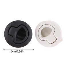1Pc Round Flush Pull Slam Latch Cabin Flush Door Locker Mount Lift Pull Handle