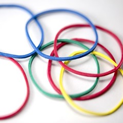 Officemate Assorted Size and Color Rubber 0.05 x 5.75 x 1.75 inches,