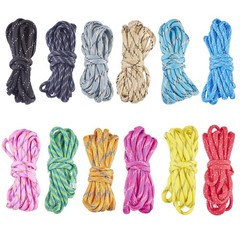 78.74 Feet 7 Inner Cores Polyester Rope 12 Colors 4mm Flat Spandex Cord Ropes…