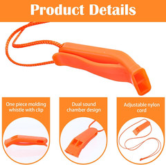 60 Pack Emergency Whistles with Lanyard | 120Db Loud Survival Whistles