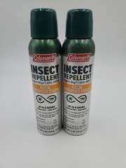 2 Pack Coleman High & Dry 25% DEET 4oz Spray Insect Repellent w Tick Protection