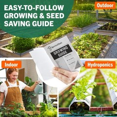 Open Seed Vault |15,000 Heirloom Seeds | 32 Seed Types | Survival Seeds | 202…
