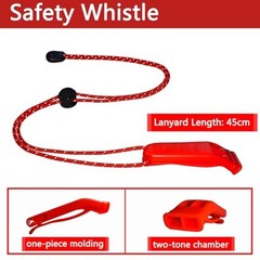 Emergency Whistle, 120db Safety Whistle Survival Shrill Loud for Camping Orange