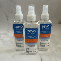 3-pk Zevo On Body Mosquito & Tick Repellent Mist Body Bug Spray 5.9 fl oz