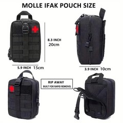 Survival Kit, 142Pcs Survival Gear and Supplies with First Aid Kit Pouch Shovel