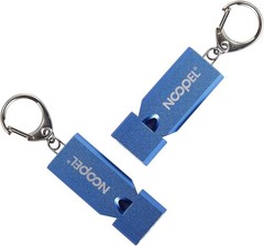 Whistle Emergency Three Tubes Survival Whistles 2 Pack with Lanyard and K