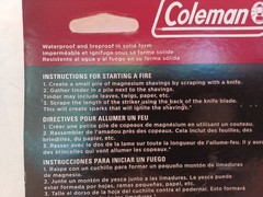 Coleman Pocket-Size Compact Waterproof Magnesium Fire Starter NEW FREE SHIP