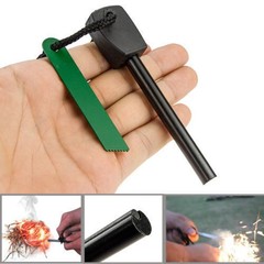 Fire Starter Lighter Magnesium Flint Stone Emergency Camping Survival Gear Kit