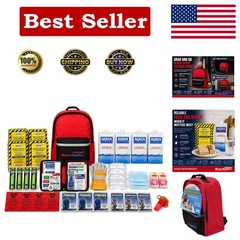 Luxury Emergency Kit: 4-Person, 3-Day Survival Backpack With Essential Supplies