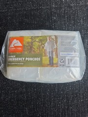 Ozark Trail 10-pack Emergency Ponchos clear PVC-free