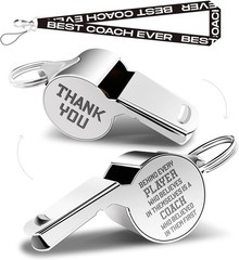 Whistle for Coaches Whistles, Thanks Coach Gifts for Men Teacher Lanyard | Coach