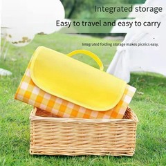 Waterproof For Outdoor Picnic Blanket with Handle for Convenient Carry and Use