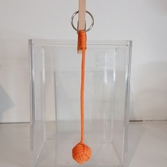 Orange 8 » Paracord Monkey Fist Knot Keychain Lanyard Handmade 1 Pack. (B3)