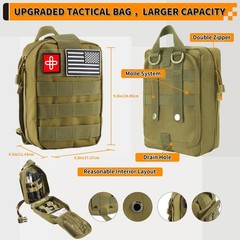 Ultimate Survival Kit 252 PCS – Emergency Gear & Mini First Aid for Car, Home, O