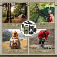 Foilswirl 2 Sets Bear Food Bag for Camping Food Hanging System Includes 2 Wat…