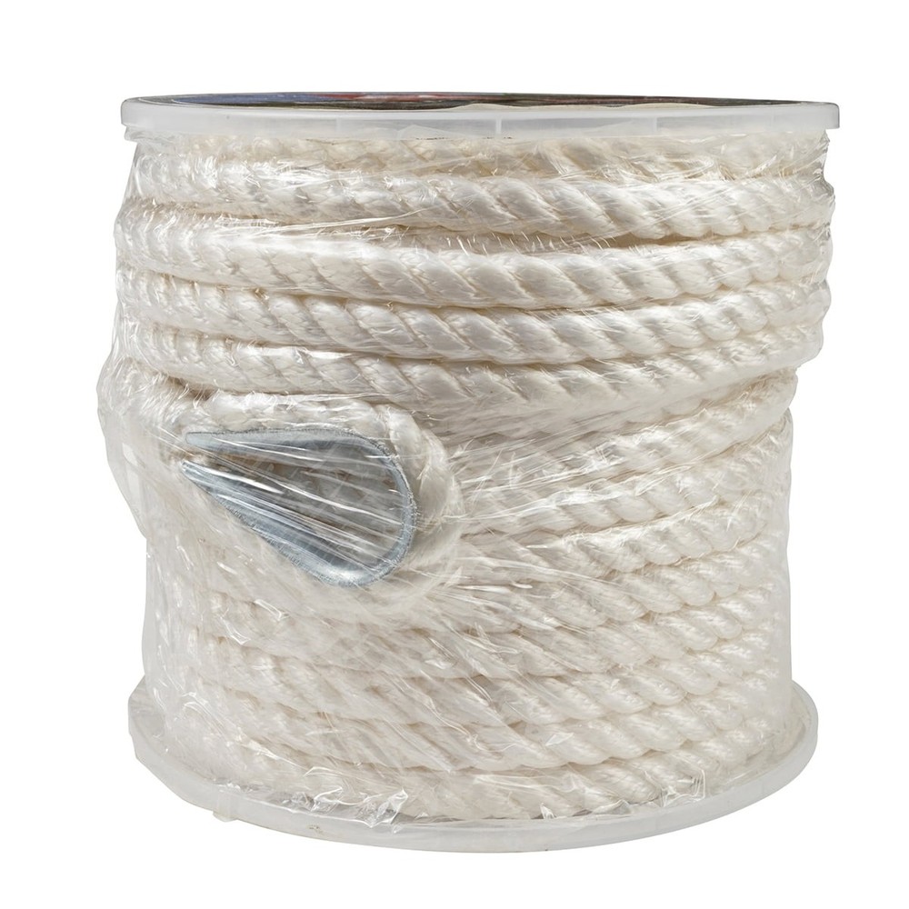 3/8″x100ft Braided Nylon Anchor Line Marine Boat Dock Mooring Rope Gear
