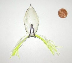 1 Topwater Black Yellow Life-Like Frog Fishing Lure Bait Tackle 4 Big Fish NEW