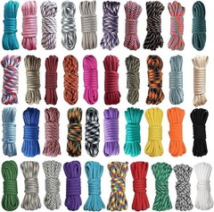 40 Colors 10 Feet Paracord Cord Multifunction Paracord Ropes 550Lb Survival Para